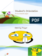 Student's Orientation