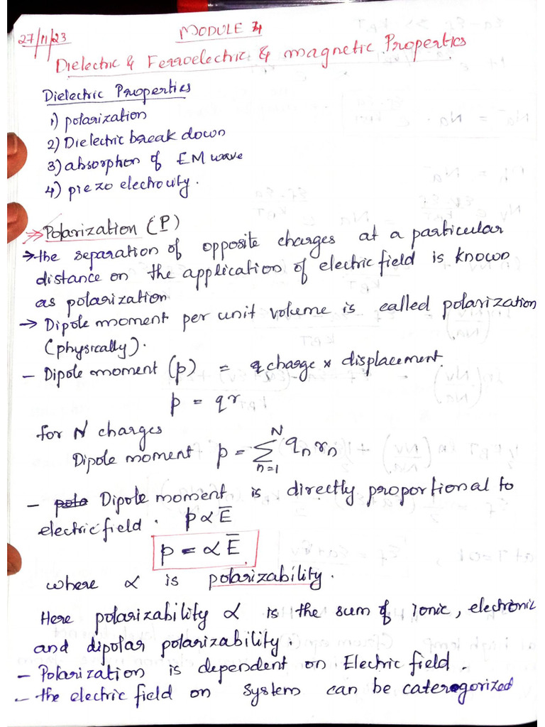 Dielectric Properties and Magnetic Properties | PDF