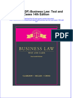 Ebook Original PDF Business Law Text and Cases 14Th Edition All Chapter PDF Docx Kindle