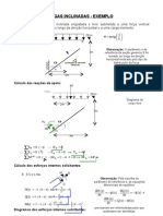 Vigas As - Exemplo - Viga Engastada e Livre Submetida A Uma Forca Vertical Uniformemente Distribuida Ao Longo Da Direcao Horizontal e Carga Momento