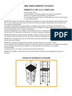 Andaime Simplesmente Apoiado (NR 18 - NBR 6494)