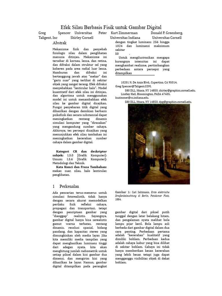 Efek Silau pada Gambar Digital | PDF
