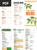 Gold Class Menu and Drink Options | PDF | Drink | Cooking, Food & Wine