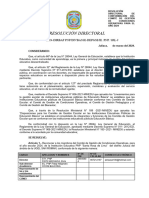 Modelo Resolución Directoral de Conformación Del Comité de Gestión