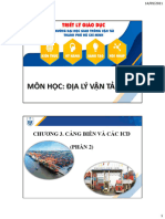 3. ĐLVTT CHƯƠNG 3 CẢNG BIỂN VÀ ICD (Phần 2)