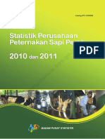 Statistik Perusahaan Peternakan Sapi Perah 2010 Dan 2011