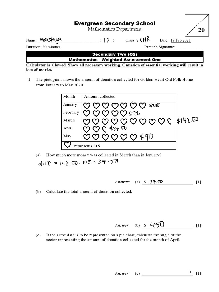 2g2 Math Wa1 2021 Pdf