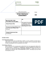 FERMIN - Form 008 - Study Protocol Assessment