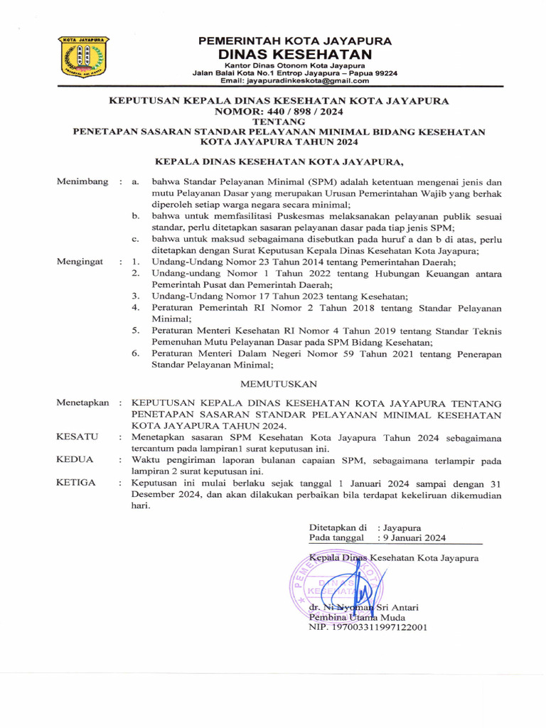 Sk Penetapan Sasaran Spm Tahun 2024 Pdf