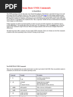Some Basic UNIX Commands