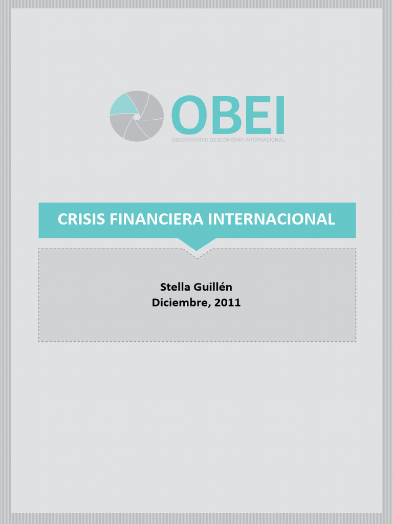 Impacto de la Crisis Financiera en Mercosur | PDF | Crecimiento ...