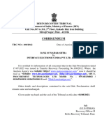 Corrigendeum: Bank of Maharashtra Vs Interface Electronics India Pvt. Ltd. & Oths
