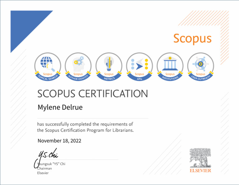 Certification Scopus | PDF