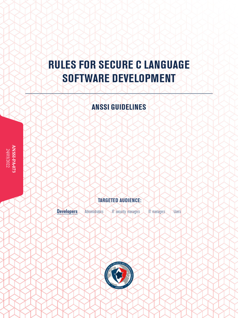 Anssi guide rules for secure c language software development v1 4 pdf