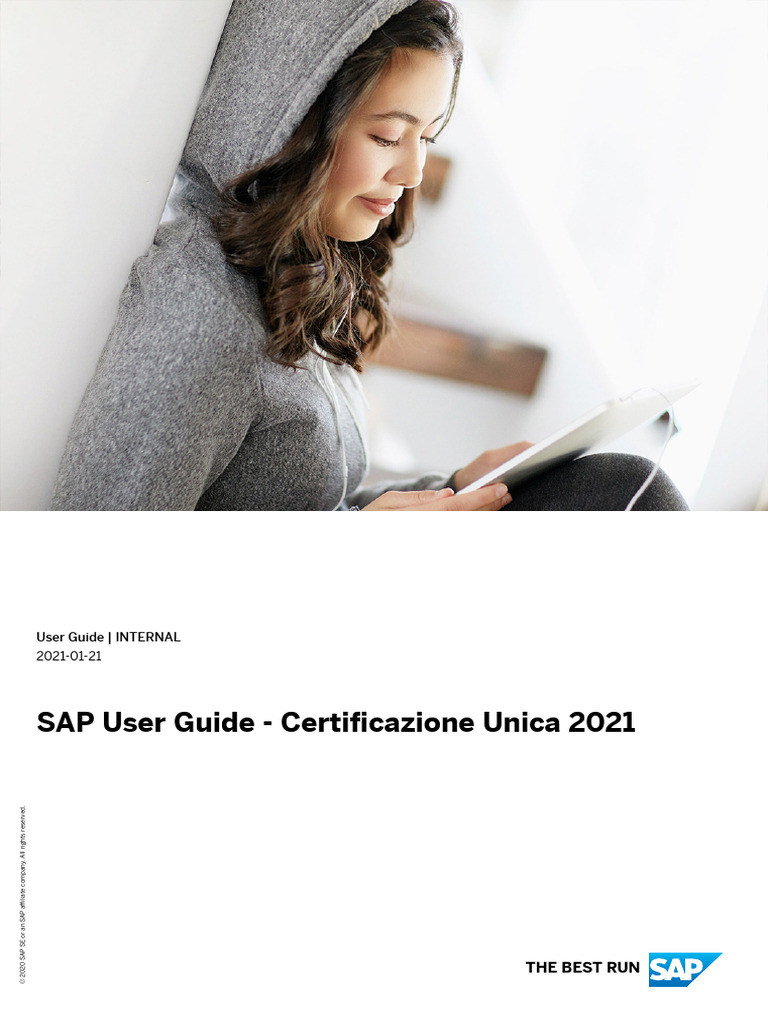 Sap user guide certificazione unica 2021 pdf employment databases