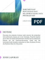 Pertemuan 11 Dokumentasi Dan Pelaporan Hasil Data Program Gizi