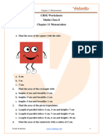 Class 8 Maths Mensuration Worksheets