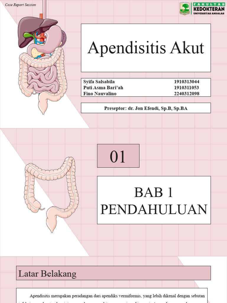 Apendisitis Akut: Diagnosis dan Tatalaksana | PDF | Sains & Matematika