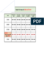 Changement Emplois Du Temps Jeunes RAMADAN