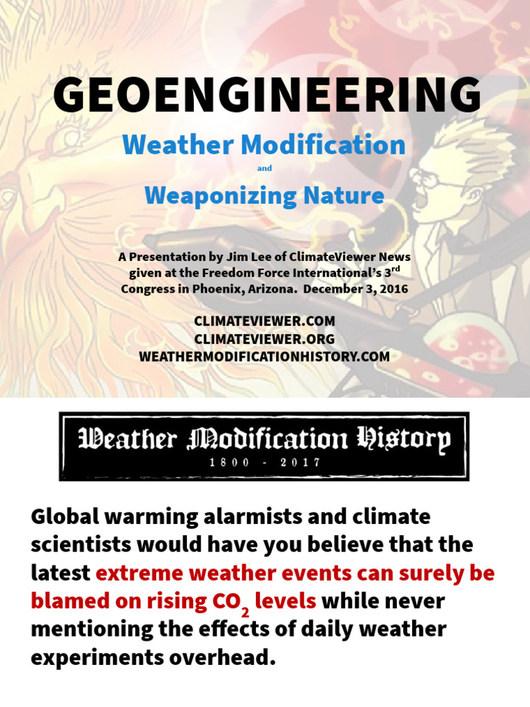 Geoengineering: Weather Modification History | PDF
