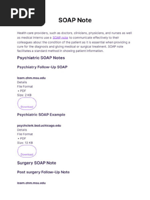 SOAP Note