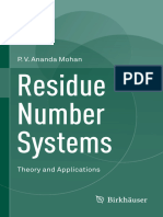 Residue Number Systems Theory and Applications - P.V. Ananda Mohan (Auth.) - 1st Ed., 2016 - Birkhäuser - 9783319413853 - Anna's Archive