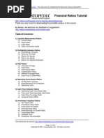 Financial Ratios Tutorial