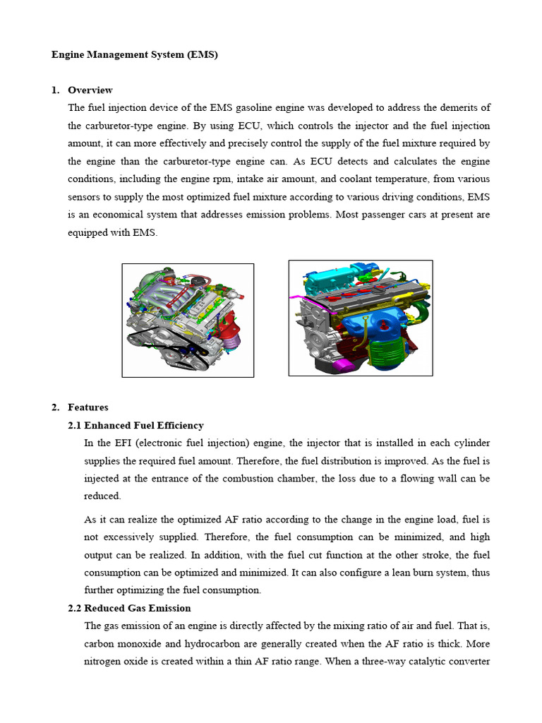Engine Management System Overview | PDF | Technology & Engineering