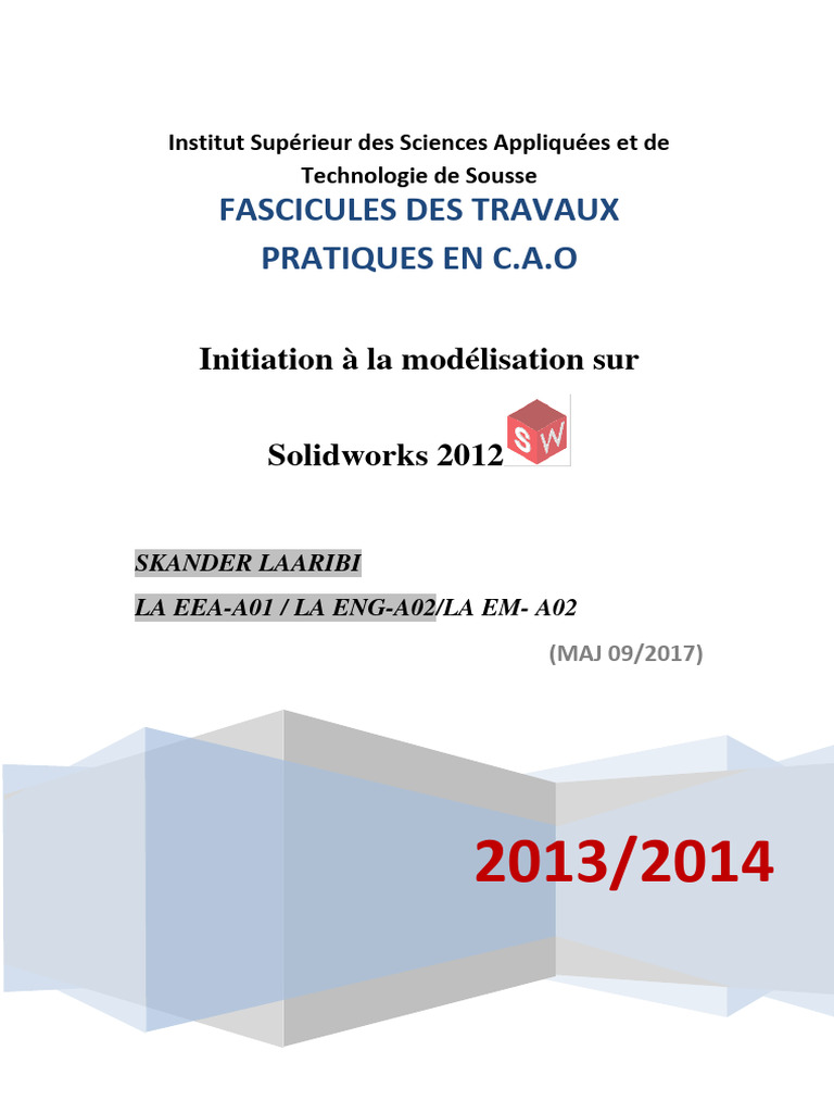 Initiation À Solidworks 2012 | PDF