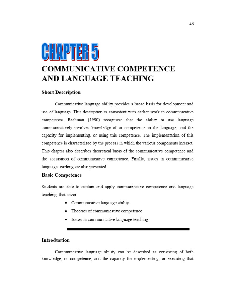Communicative Competence in Language Teaching | PDF | Language ...