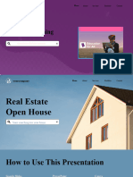 Real Estate Open House Website Design