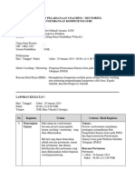 12 Contoh Laporan Melaksanakan Coaching 1 - Merencanakan Kinerja Guru
