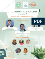 1M1B Green Skills Academy Leveraging AI - Agenda Card