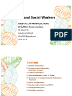 Lecture 4 Law For Social Workers With Discussion Questions - Employment 2024.02.19