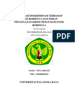 Makalah Deskriminasi Terhadap Etnis Rohingya Dan Peran Penanganan Krisis Pengungsi Etnis Rohingya