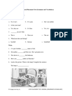 Look Bre Placement Grammar Vocab 1