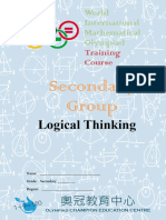 WIMO Final Training Course S - LogicalThinking