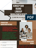 TOPIK 1 Konsep Dan Ruang Lingkup Manajemen Risiko