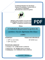 Memoire Evaluation Du Personnel Et Gest Carrieres