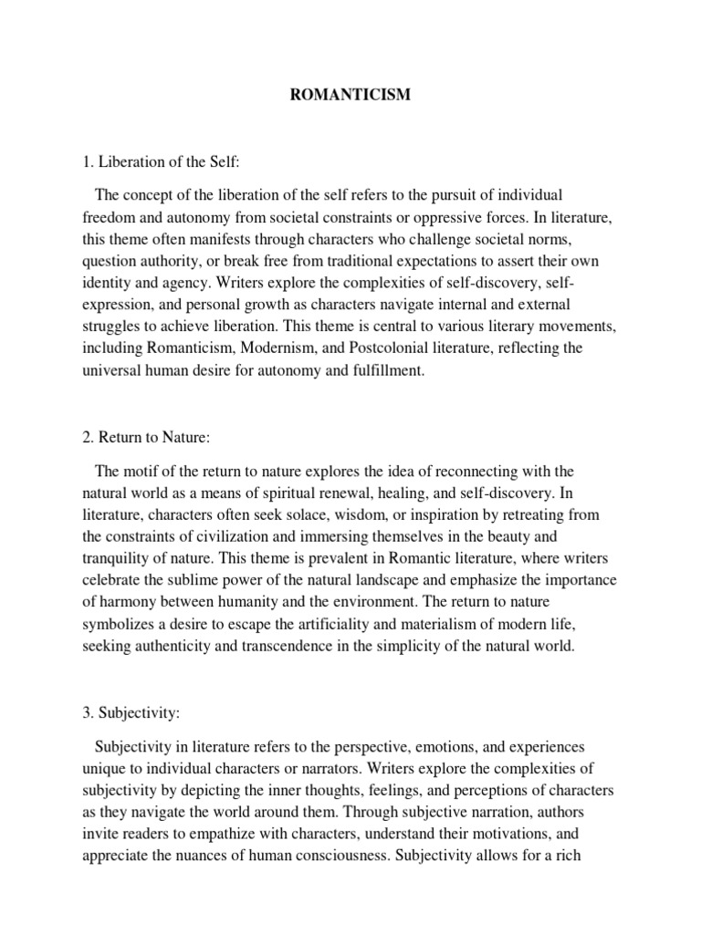 Romanticism Modernism Pdf Symbolism Arts Romanticism