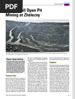 Article - IRON MINING Magazine - Blasthole Drilling in Open Pit Mining (Steep Wall Open Pit Mining at Zhelezny Russia)