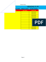Tabela Condições de Pagamento Excel
