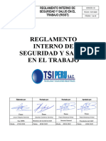 Reglamento Interno de Seguridad y Salud en El Trabajo v1 2020 TSI PERU S.A.C