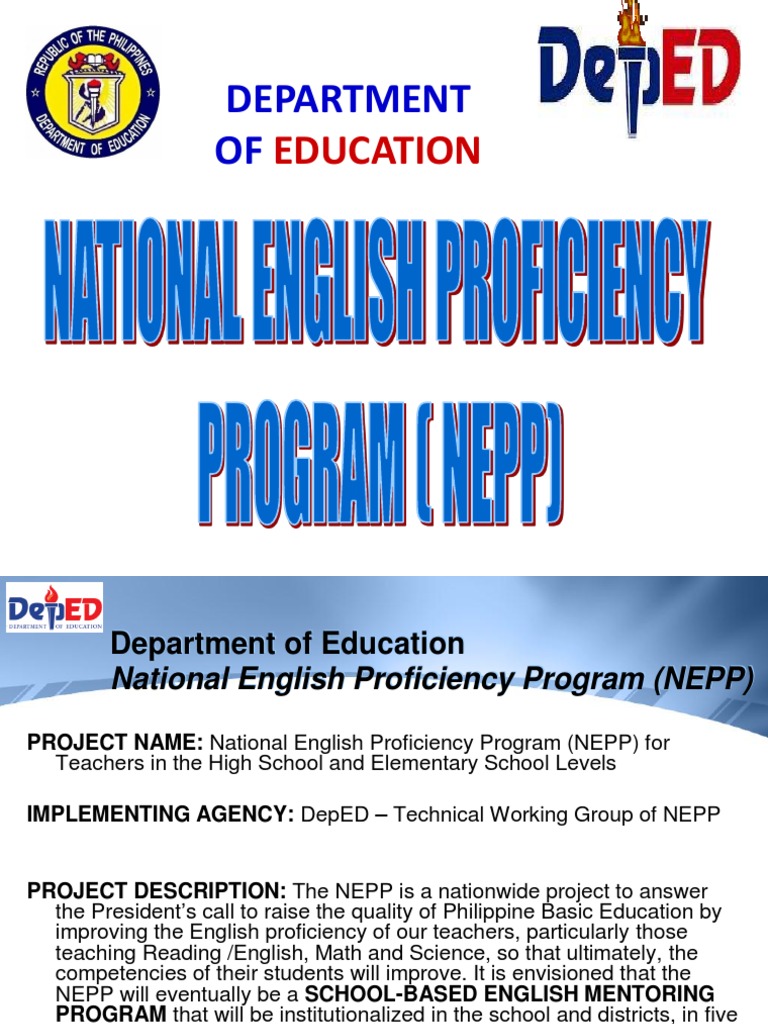 NEPP Overview | PDF | Career & Growth | Language Arts & Discipline