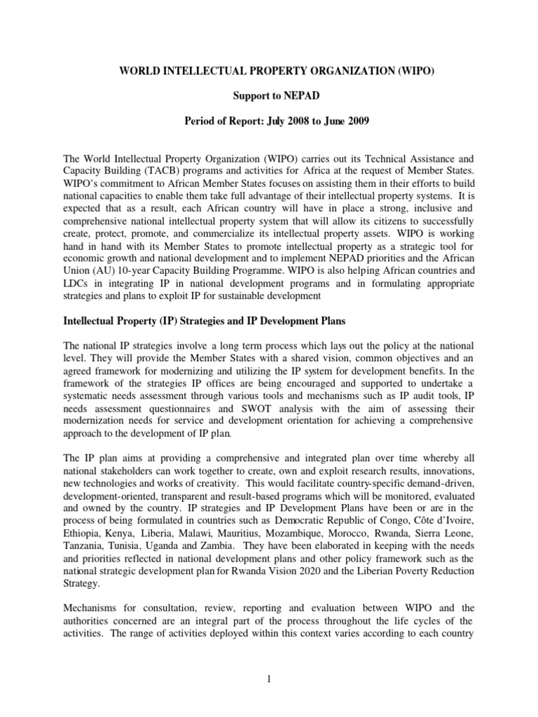 Wipo Pub 121 2010 01 | PDF | World Intellectual Property Organization ...