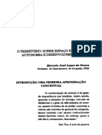 O Território. Sobre Espaço e Poder, Autonomia e Desenvolvimento