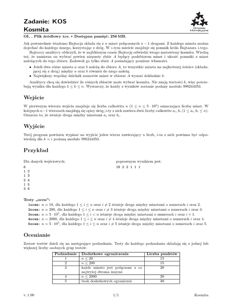 Kos 1 1 | PDF