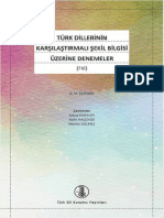 Aleksandr Mihayloviç Şçerbak - Türk Dillerinin Karşılaştırmalı Şekil Bilgisi Üzerine Denemeler