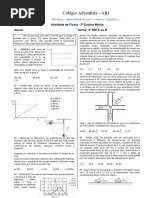 Colégio Adventista - Arj: Atividade de Física - 3 Ensino Médio Aluno: Turma: 3 Emaoub