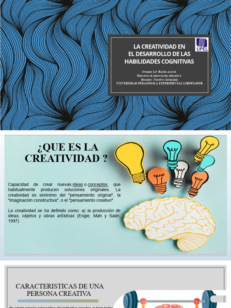 La Creatividad en El Desarrollo de Las Habilidades | PDF | Creatividad ...